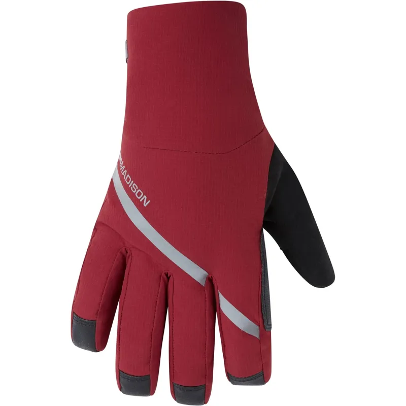Madison DTE Waterproof Primaloft Thermal Gloves in Burgundy Red