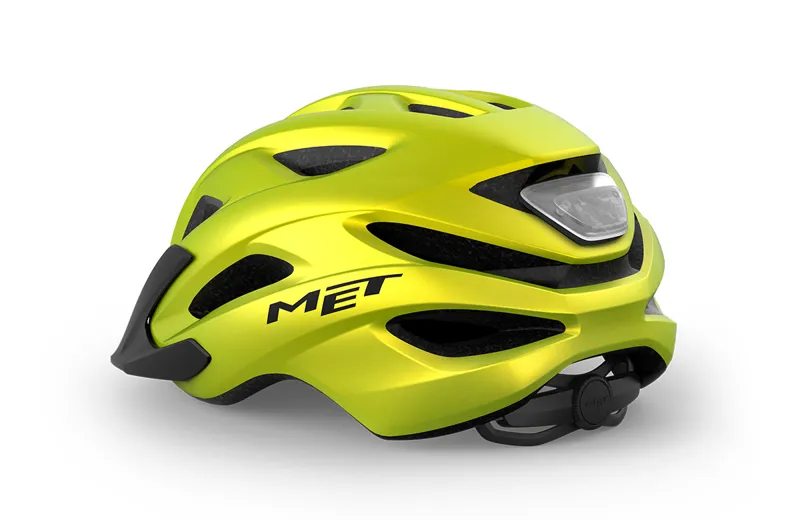 MET Crossover Helmet in Lime Metallic Yellow-2
