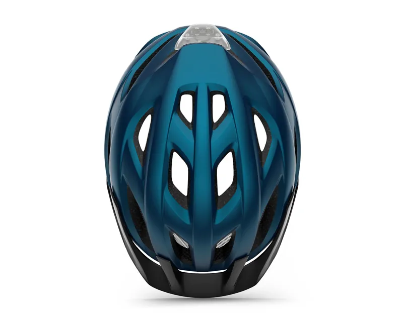MET Crossover Helmet in Metallic Blue-3
