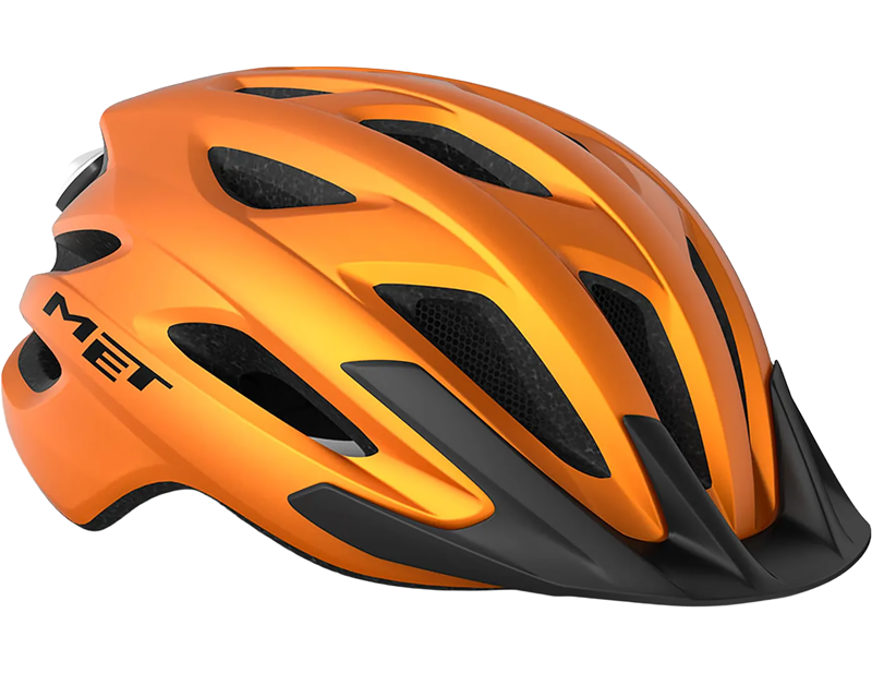 MET Crossover Helmet in Orange