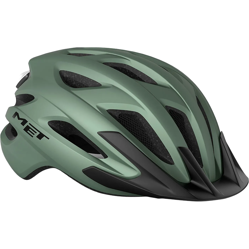 Balfes Bikes Met MET Crossover Helmet in Sage Green | Free postage over £30, £10 off first order, price match & 0% finance.