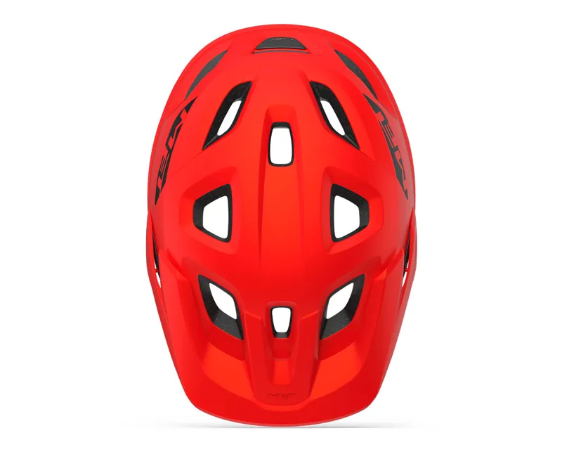 MET Echo Helmet in Red-3