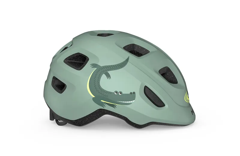 Met Hooray Kids Helmet in Teal Crocodile-1