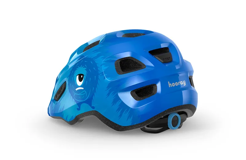 MET Hooray Kids Helmet in Blue Monsters-2