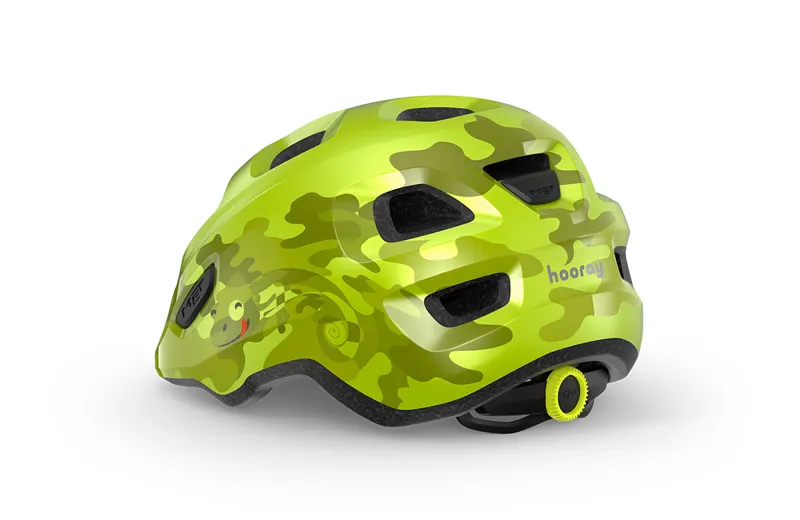 MET Hooray Kids Helmet in Lime Green Chamaleon-2