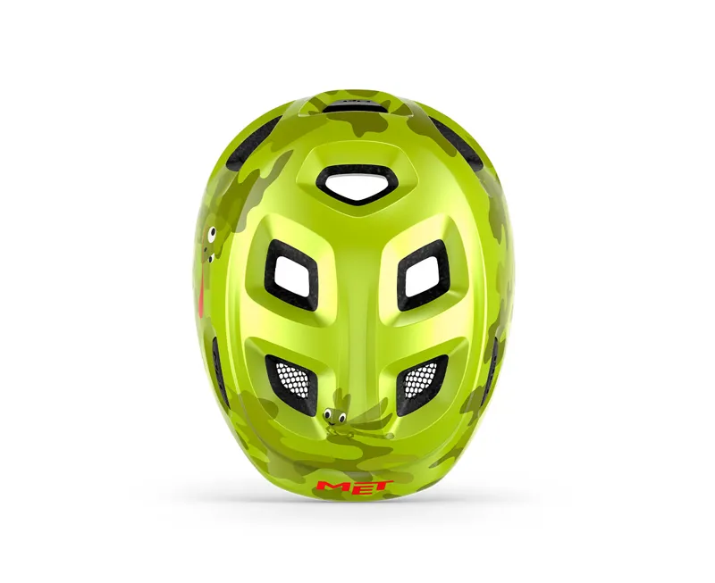 MET Hooray Kids Helmet in Lime Green Chamaleon-3