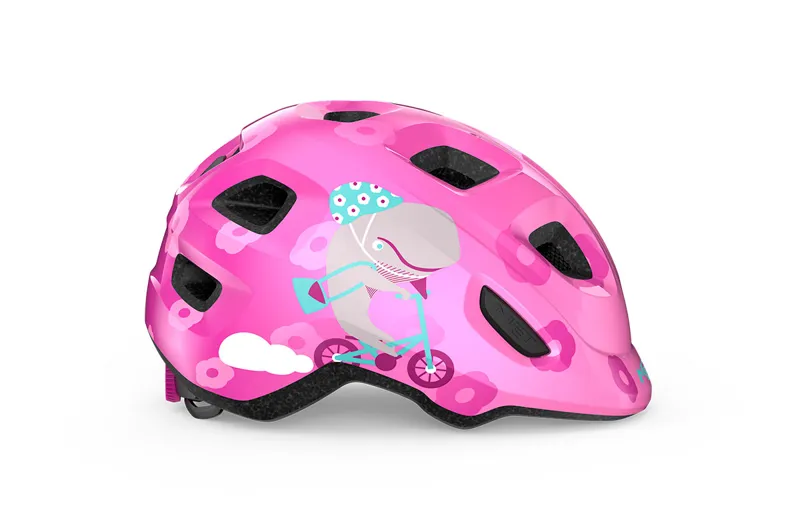 Met Hooray Kids Helmet in Pink Whale-1