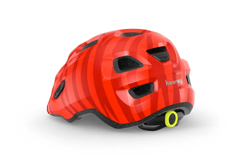 MET Hooray Kids Helmet in Red Zebra-2