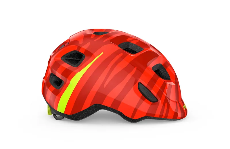 MET Hooray Kids Helmet in Red Zebra-1