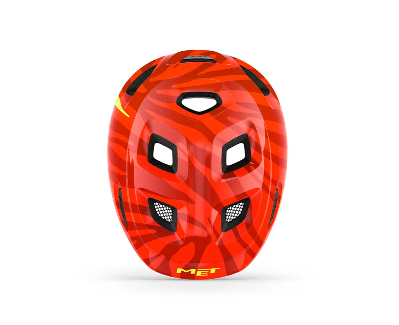 MET Hooray Kids Helmet in Red Zebra-3