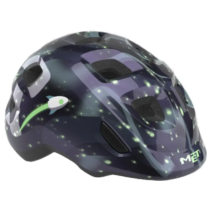 Balfes Bikes Met Hooray Kids Helmet in Space Glow | Free postage over £30, £10 off first order, price match & 0% finance.