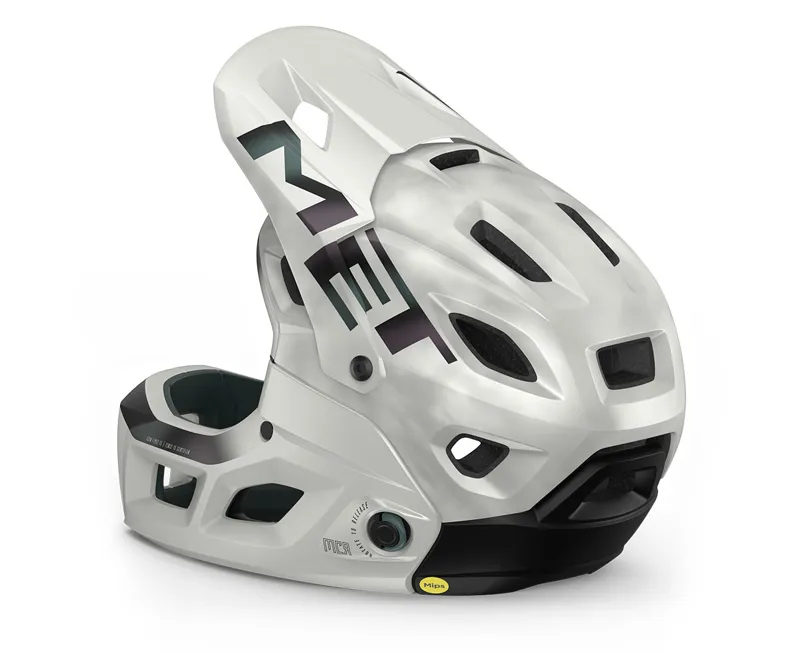 MET Parachute MCR MIPS Helmet in White-3