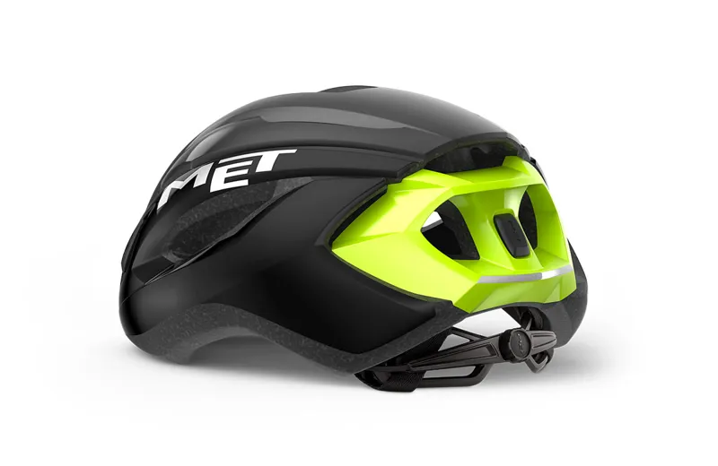 MET Strale Helmet in Black/Fluo Yellow-2