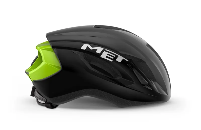 MET Strale Helmet in Black/Fluo Yellow-1
