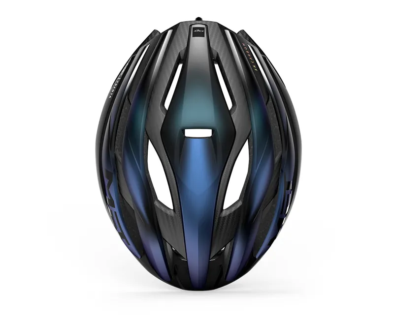 MET Trenta 3K Carbon MIPS Helmet in Blue Iridescent-3