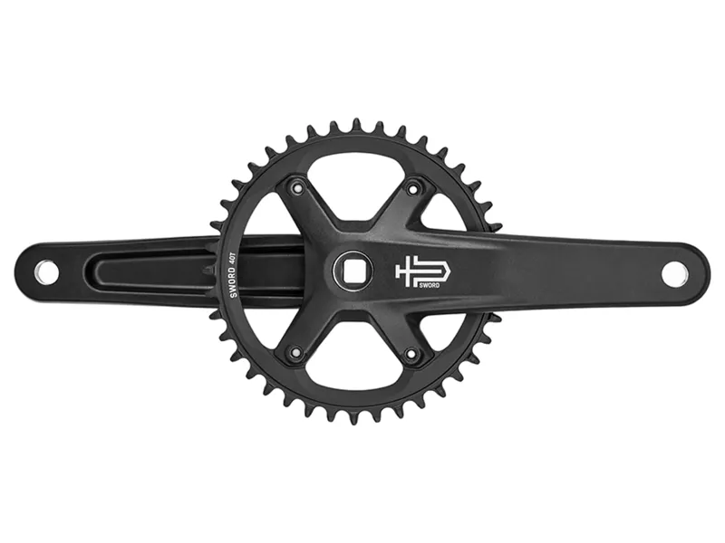 Microshift Sword 1x Crankset in Black Square Taper Fit 42T in Black-1