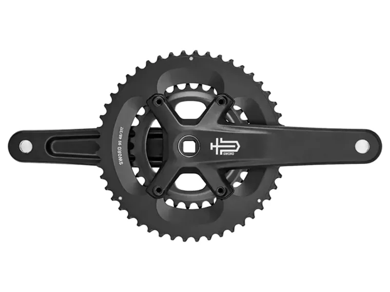 Microshift Sword 2x9 Crankset 48/31T in Black-1