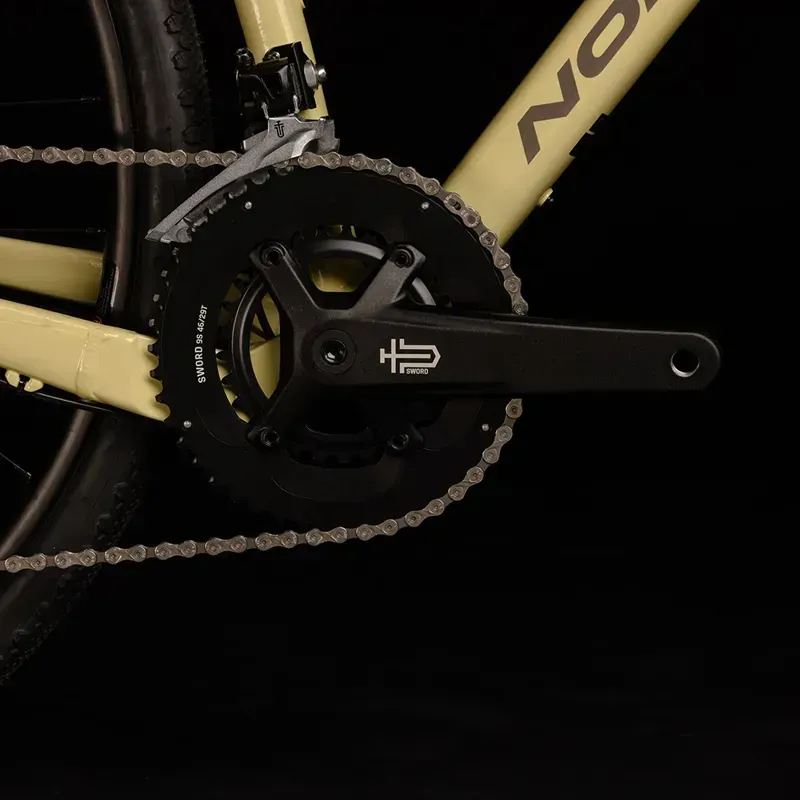 Microshift Sword 2x9 Crankset 48/31T in Black-2