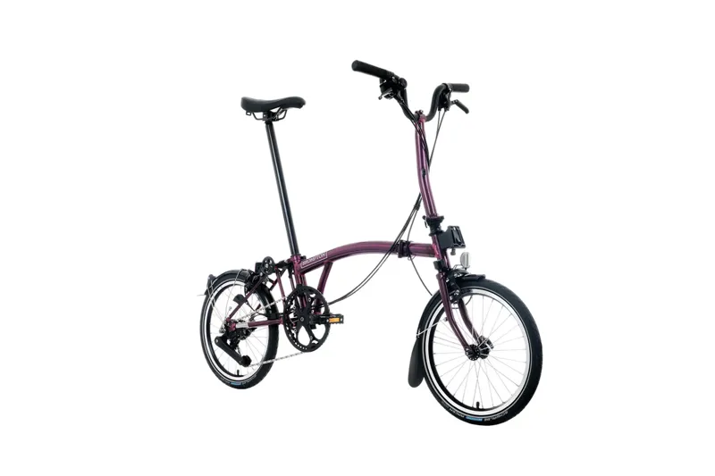 Brompton P Line Explore 12-Speed Folding Bike 2026 in Amethyst Lacquer-1