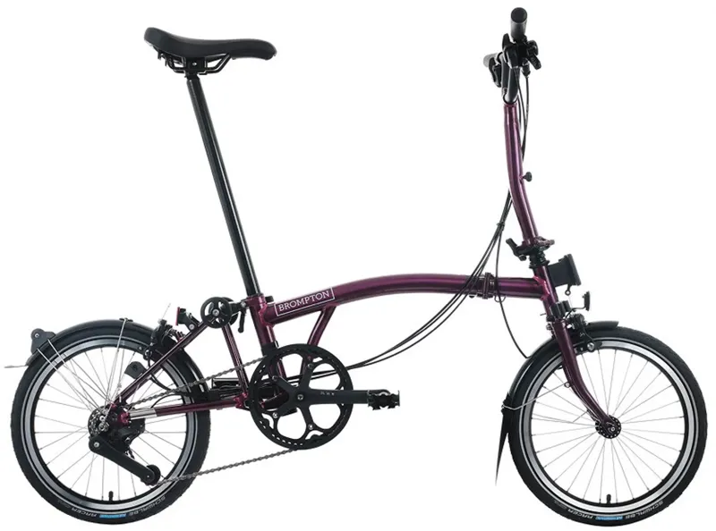 Balfes Bikes Brompton P Line 4-Speed Folding Bike 2026 in Amethyst Lacquer | Free postage over £30, £10 off first order, price match & 0% finance.