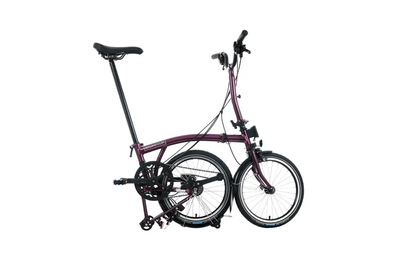 Brompton P Line Explore 12-Speed Folding Bike 2026 in Amethyst Lacquer-2
