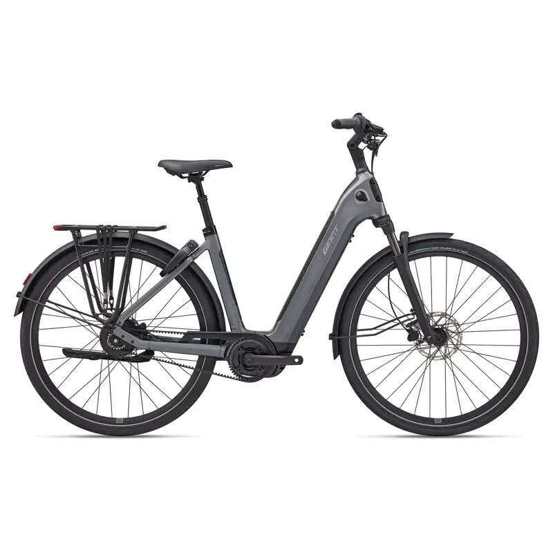 Balfes Bikes Giant NewTour E+ 0 LST 625Wh Electric Hybrid Bike 2027 in Charcoal | Free postage over £30, £10 off first order, price match & 0% finance.