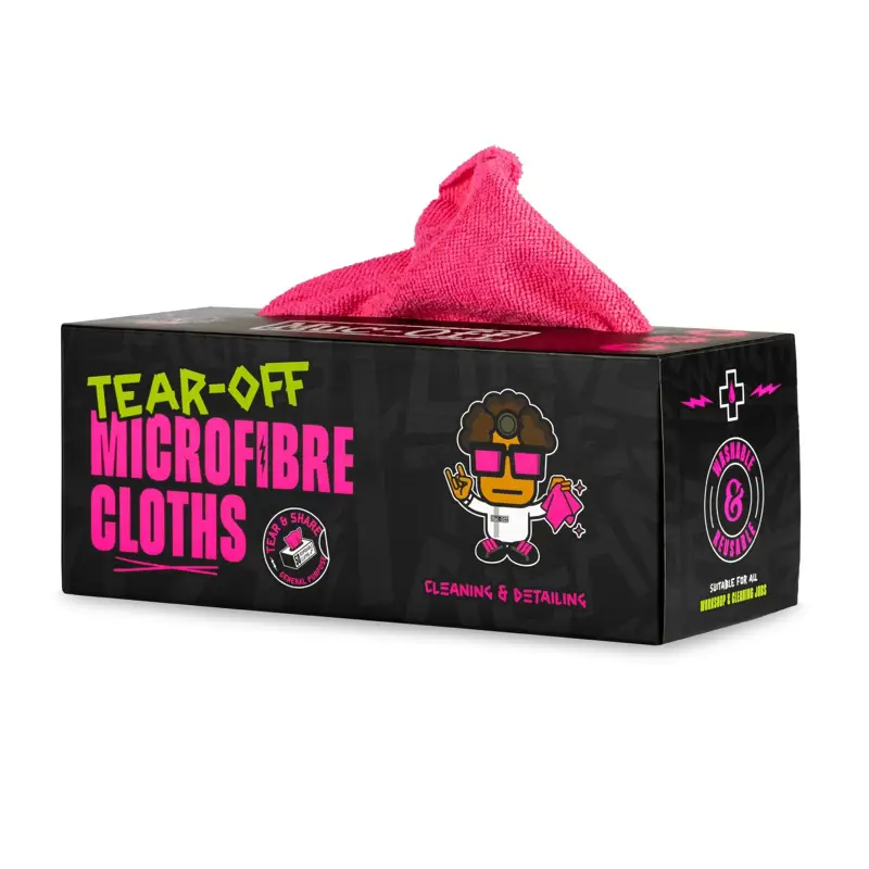 Balfes Bikes Muc-Off Tear Off Microfibre Cloths | Free postage over £30, £10 off first order, price match & 0% finance.