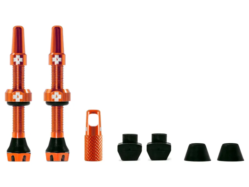Muc-Off Tubeless Valves in Orange