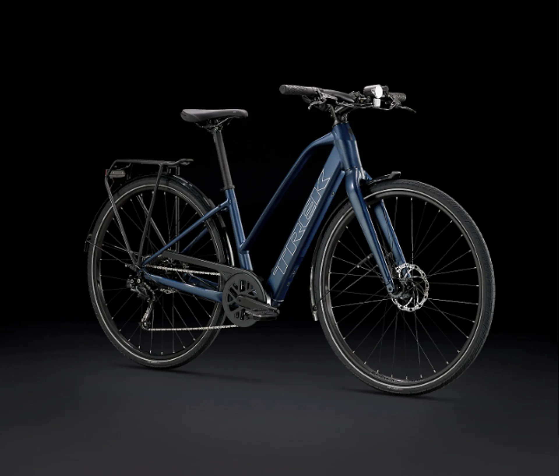 Trek Fx+ 2 Stagger Electric Hybrid Bike 2025 in Mulsanne Blue