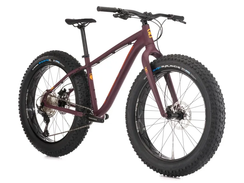 Kona Wo Hardtail Mountain Bike 2026 in Matte Plum w/ Oxy Fire Decals-1