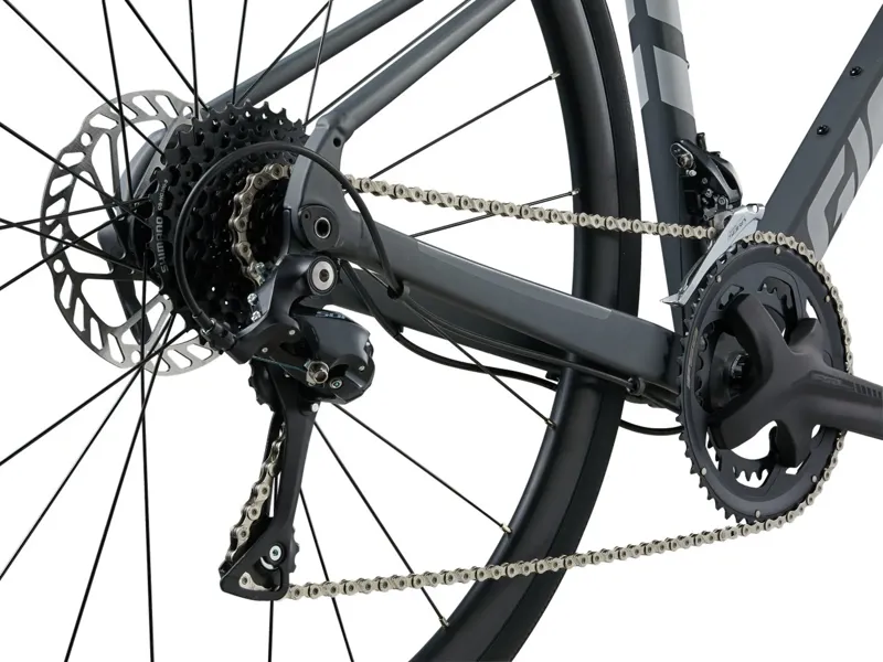 EX DEMO Giant FastRoad 2 Hybrid Bike Medium 2025 in Charcoal-2