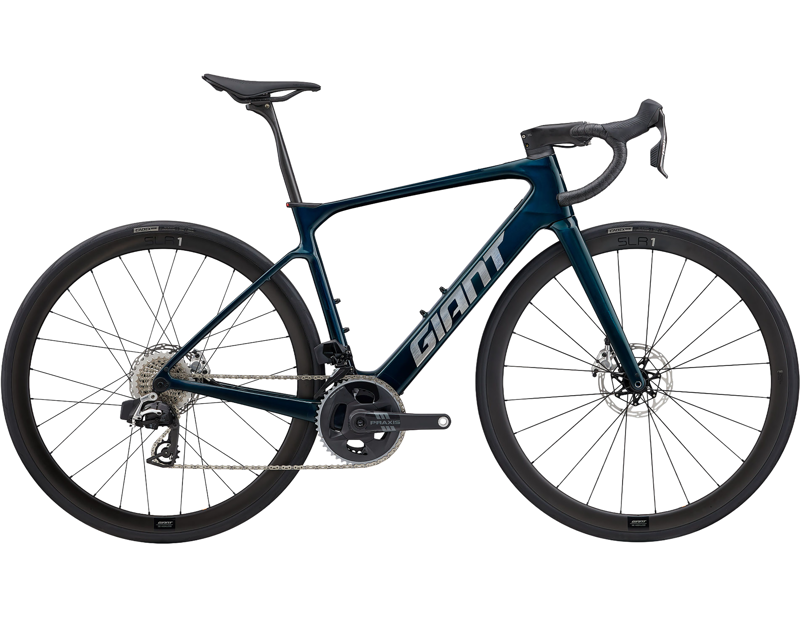 Balfes Bikes Giant Defy Advanced E+ Elite 0 Electric Road Bike 2026 in Mariana Blue | Free postage over £30, £10 off first order, price match & 0% finance.