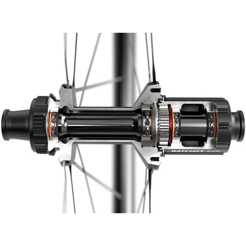 DT Swiss ERC 1100 DICUT 45mm Disc Brake Carbon Clincher 700c HG Wheelset in Black-3