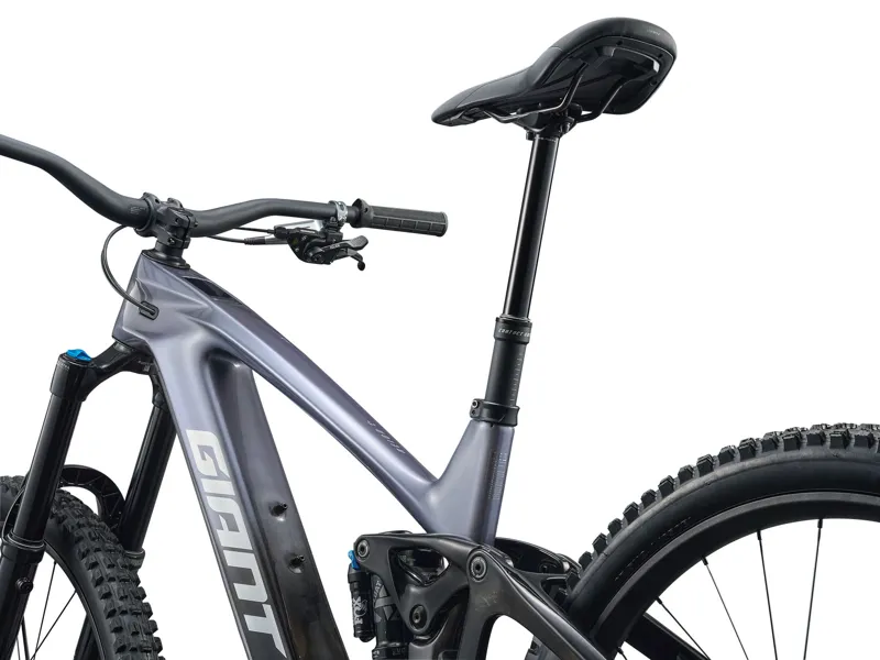 Giant Reign Advanced E+ 1 Electric Full Suspension Mountain Bike 2026 in Mercury/Carbon Smoke-7