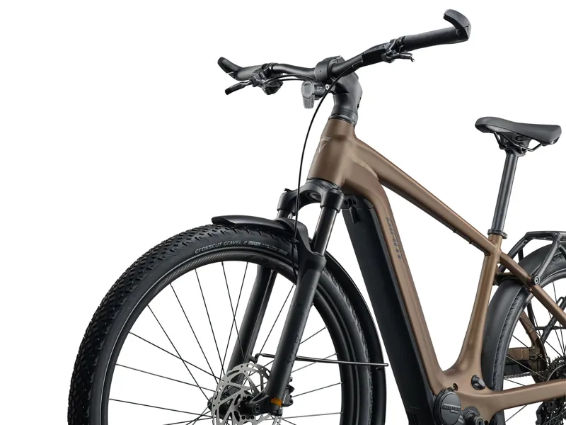 Giant Explore E+ 3 Double Diamond Electric Hybrid Bike 2026 in Pyrite Brown-7