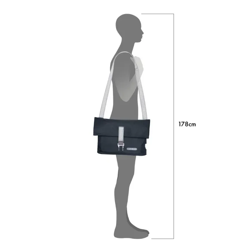 Ortlieb Twin-City Urban 9L Shoulder Bag in Ink-1