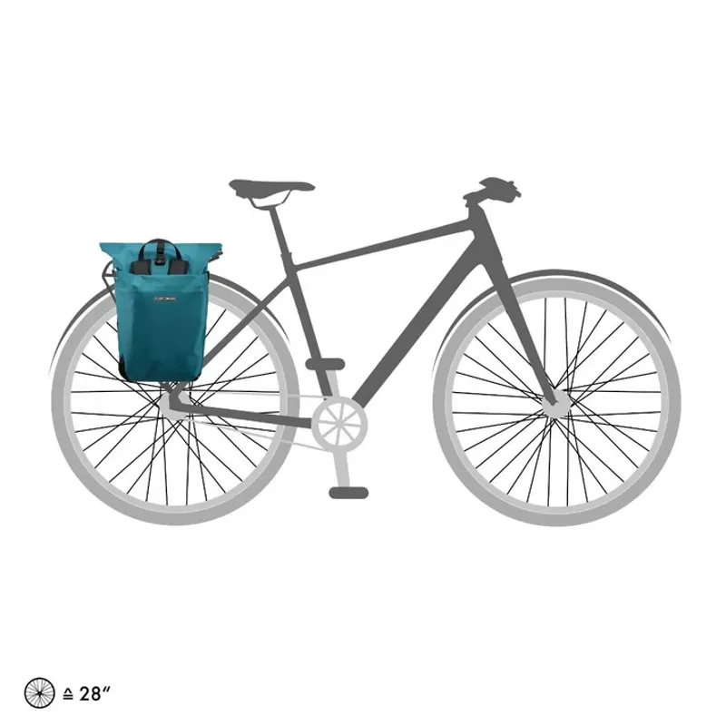 Ortlieb Vario 20L Hybrid Bag in Petrol-4