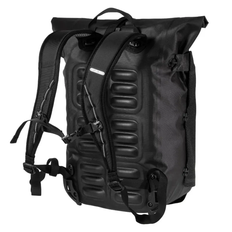 Ortlieb Vario High Visibility Hybrid Back Pack and Pannier in Black-12