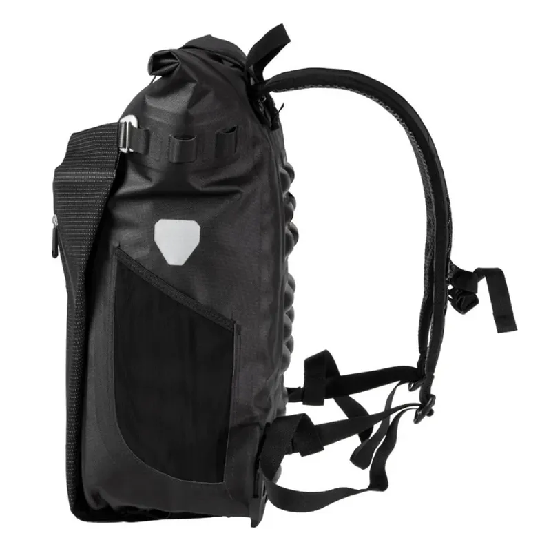 Ortlieb Vario High Visibility Hybrid Back Pack and Pannier in Black-9