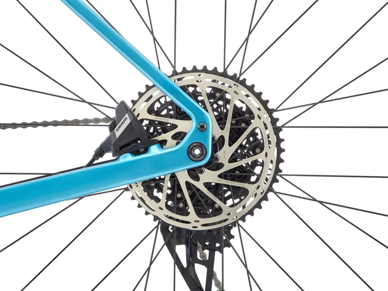 Kona Ouroboros CR Carbon Gravel Bike 2026 in Gloss Metallic Blue with Metallic Silver Decals-3