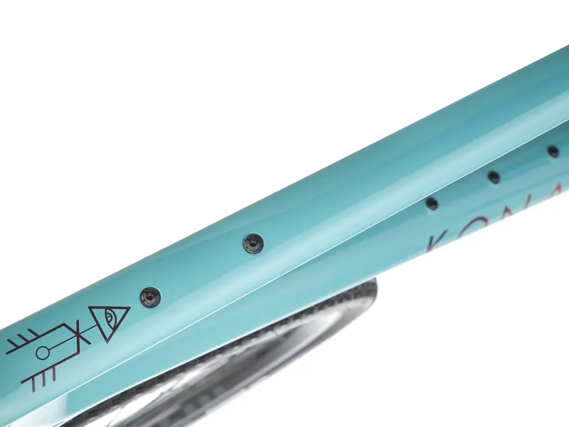 Kona Ouroboros CR/DL Carbon Gravel Bike 2026 in Gloss Harbor Grey with Plum and Bloodstone Decals-11