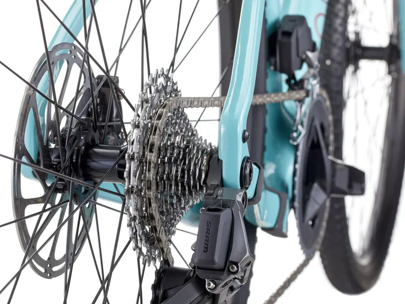 Kona Ouroboros CR/DL Carbon Gravel Bike 2026 in Gloss Harbor Grey with Plum and Bloodstone Decals-12