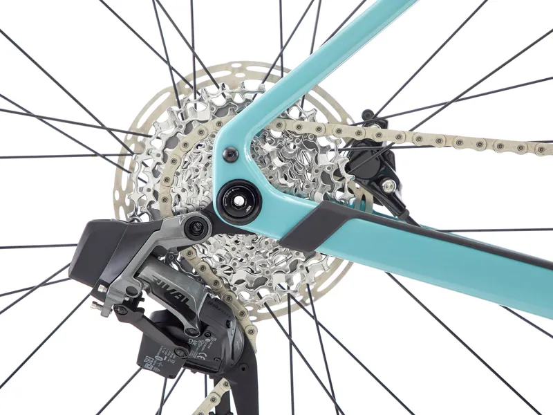 Kona Ouroboros CR/DL Carbon Gravel Bike 2026 in Gloss Harbor Grey with Plum and Bloodstone Decals-5