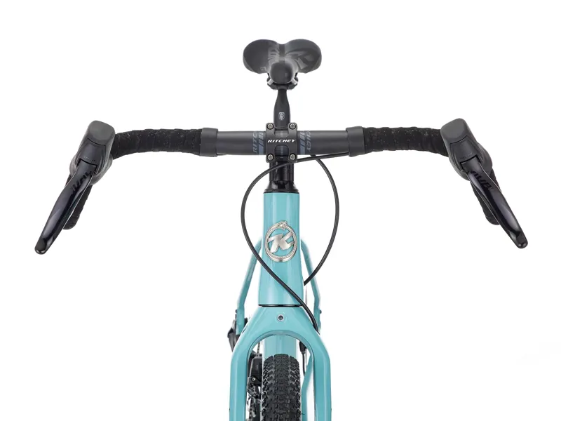 Kona Ouroboros CR/DL Carbon Gravel Bike 2026 in Gloss Harbor Grey with Plum and Bloodstone Decals-6