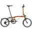 EX DEMO Brompton P Line 4 speed Low handlebar Extended seatpost Folding Bike 2025 in Flame Lacquer 