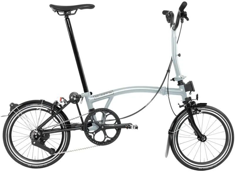 Balfes Bikes Brompton P Line Explore 12-Speed Folding Bike 2026 in Lunar Ice | Free postage over £30, £10 off first order, price match & 0% finance.