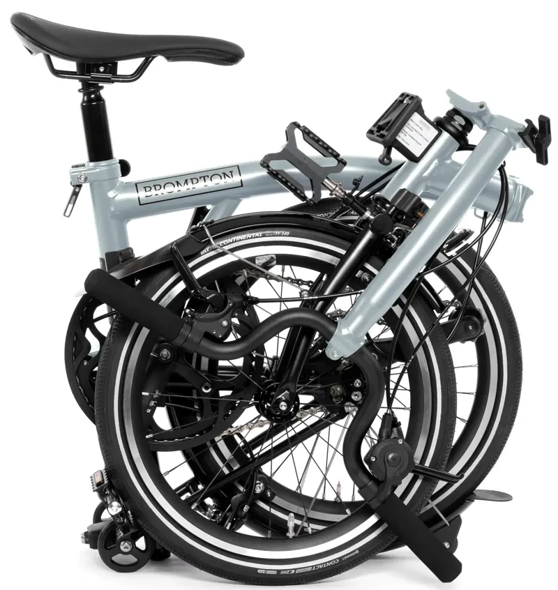 Brompton P Line Explore 12-Speed Folding Bike 2026 in Lunar Ice-6