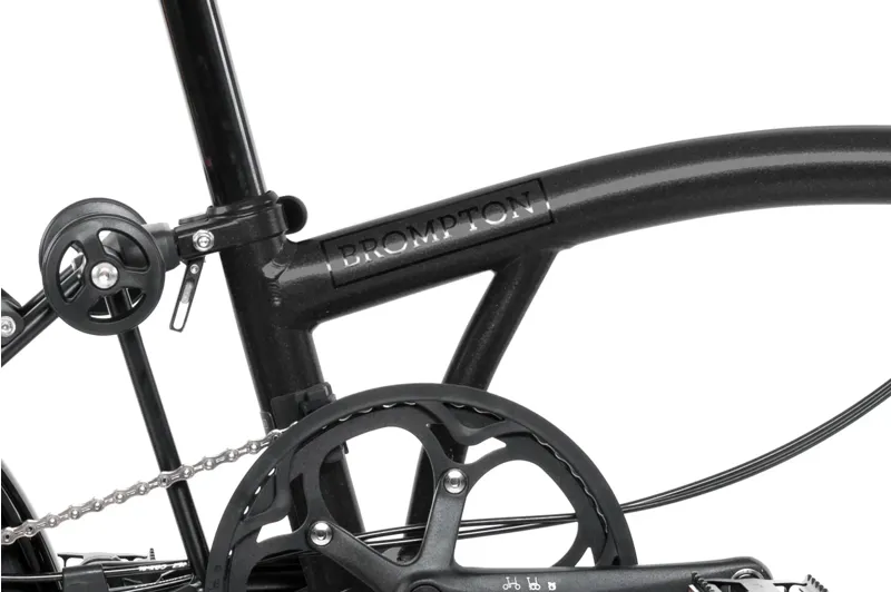 Brompton P Line Explore 12-Speed Folding Bike 2026 in Midnight Black-5