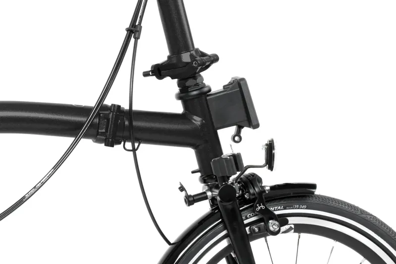 Brompton P Line Explore 12-Speed Folding Bike 2026 in Midnight Black-4