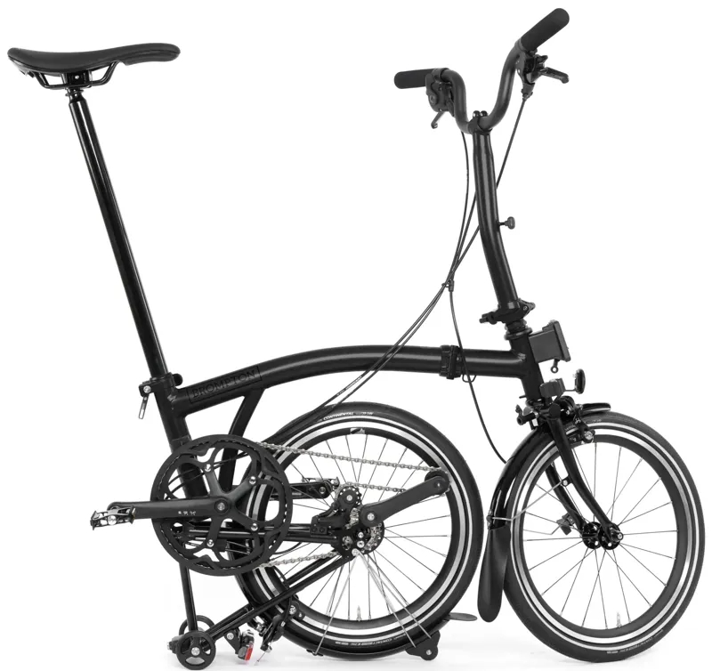Brompton P Line 4-Speed Folding Bike 2026 in Midnight Black-2